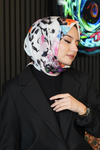 Çiçek Desen Renkli Soft Pamuk Şal