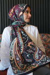 Damla Motif Desen Bordo Soft Pamuk Şal 