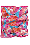Kanat Desen Pembe-Turuncu Soft Bandana Fular 50x50 cm