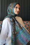Karma Motif Desen Haki Soft Pamuk Şal