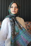 Karma Motif Desen Haki Soft Pamuk Şal