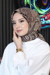 Klasik Paisley Desen Vizon Soft Pamuk Eşarp