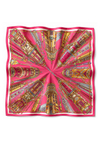 Kuleli Modern Şehir Desen Siyah Soft Bandana Fular 50x50 cm