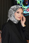 Mermer Desen Füme Soft Pamuk Eşarp