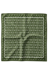 Minimal Geometri Desen Haki-Bej Soft Bandana Fular 50x50 cm