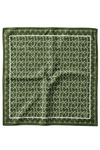 Minimal Geometri Desen Haki-Bej Soft Fular Eşarp 90x90 cm