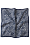Motif Desen Gece Mavisi Soft Bandana Fular 50x50 cm