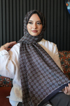 Mozaik Desen Bordo Soft Pamuk Şal