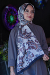 Paisley Desen Bej Soft Pamuk Şal