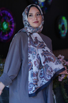 Paisley Desen Bej Soft Pamuk Şal