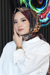 Paisley Desen Bordo Soft Pamuk Eşarp