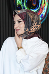 Paisley Desen Bordo Soft Pamuk Eşarp