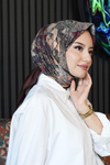 Paisley Desen Bordo Soft Pamuk Eşarp