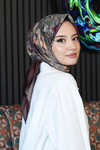Paisley Desen Bordo Soft Pamuk Eşarp
