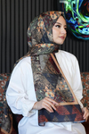 Paisley Desen Kahverengi Soft Pamuk Şal