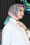 Paisley Desen Turkuaz Soft Pamuk Eşarp
