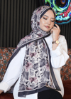 Soft Gül Desen Lavanta Soft Pamuk Şal