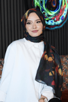Yaprak Desen Koyu Yeşil Soft Pamuk Şal