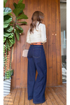 Yüksek Bel Bol Paça Jean Pantolon – Wide Leg
