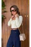 Yüksek Bel Bol Paça Jean Pantolon – Wide Leg