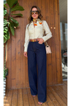 Yüksek Bel Bol Paça Jean Pantolon – Wide Leg