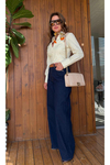 Yüksek Bel Bol Paça Jean Pantolon – Wide Leg