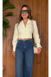 Yüksek Bel Wide Leg Jean Pantolon
