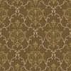 Altın Kahve Klasik Sarmaşık Damask Motifli Duvar Kağıdı 8527-7