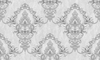 Gümüş Gri Klasik Damask Desenli Duvar Kağıdı 22012-1