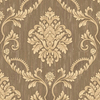 Kahve Krem Klasik Damask Motifli Duvar Kağıdı 8529-8