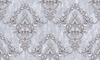 Mavi Gri Zeminli Klasik Damask Desenli Duvar Kağıdı 22012-5