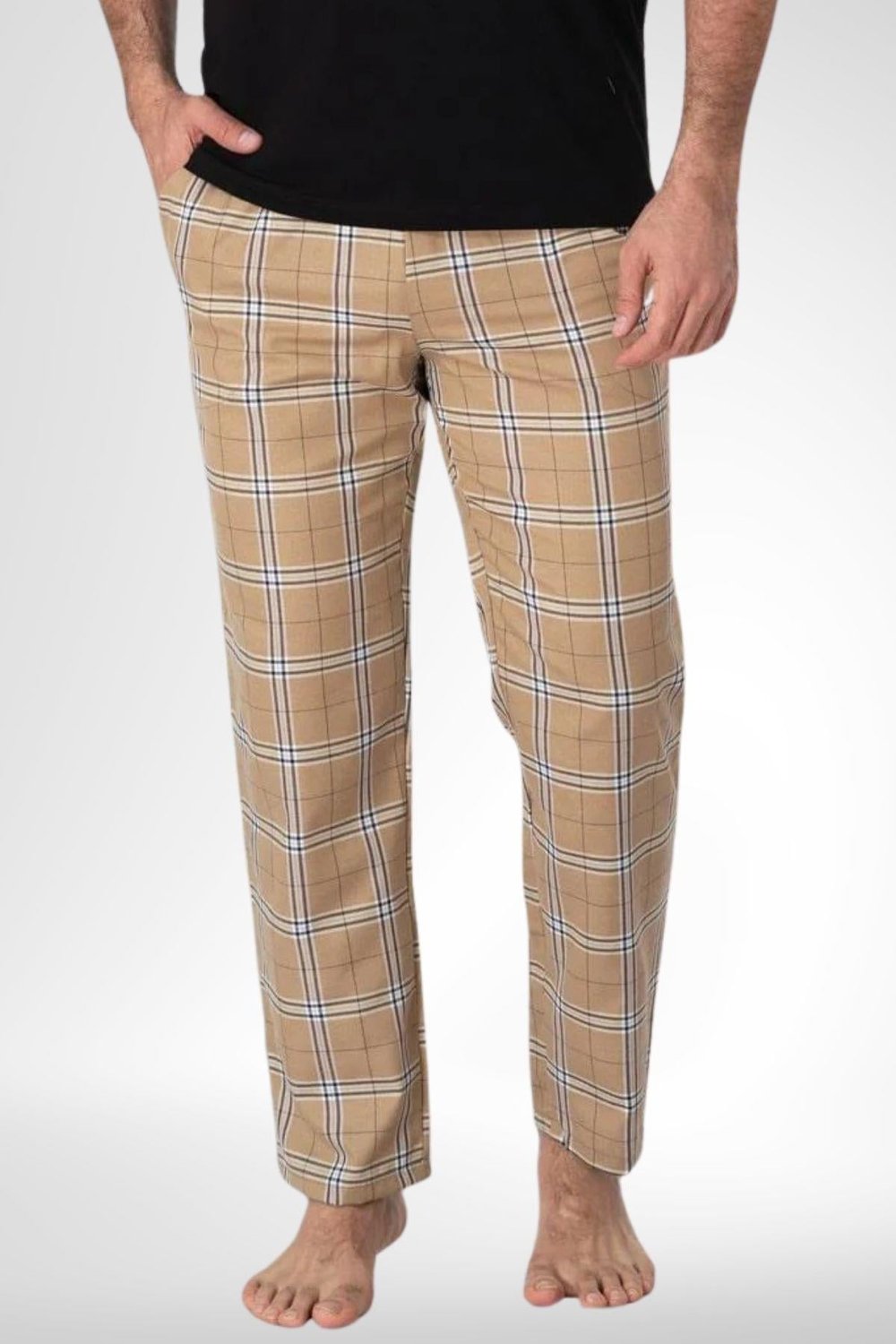MECİT PİJAMAMecit 3002 Kahve Ekoseli Erkek Tek Alt Pijama