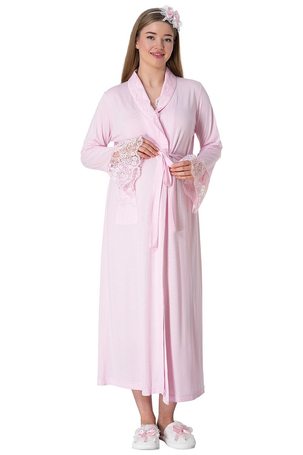 MECİT PİJAMAMecit 5413 Pembe Kadın Sabahlık
