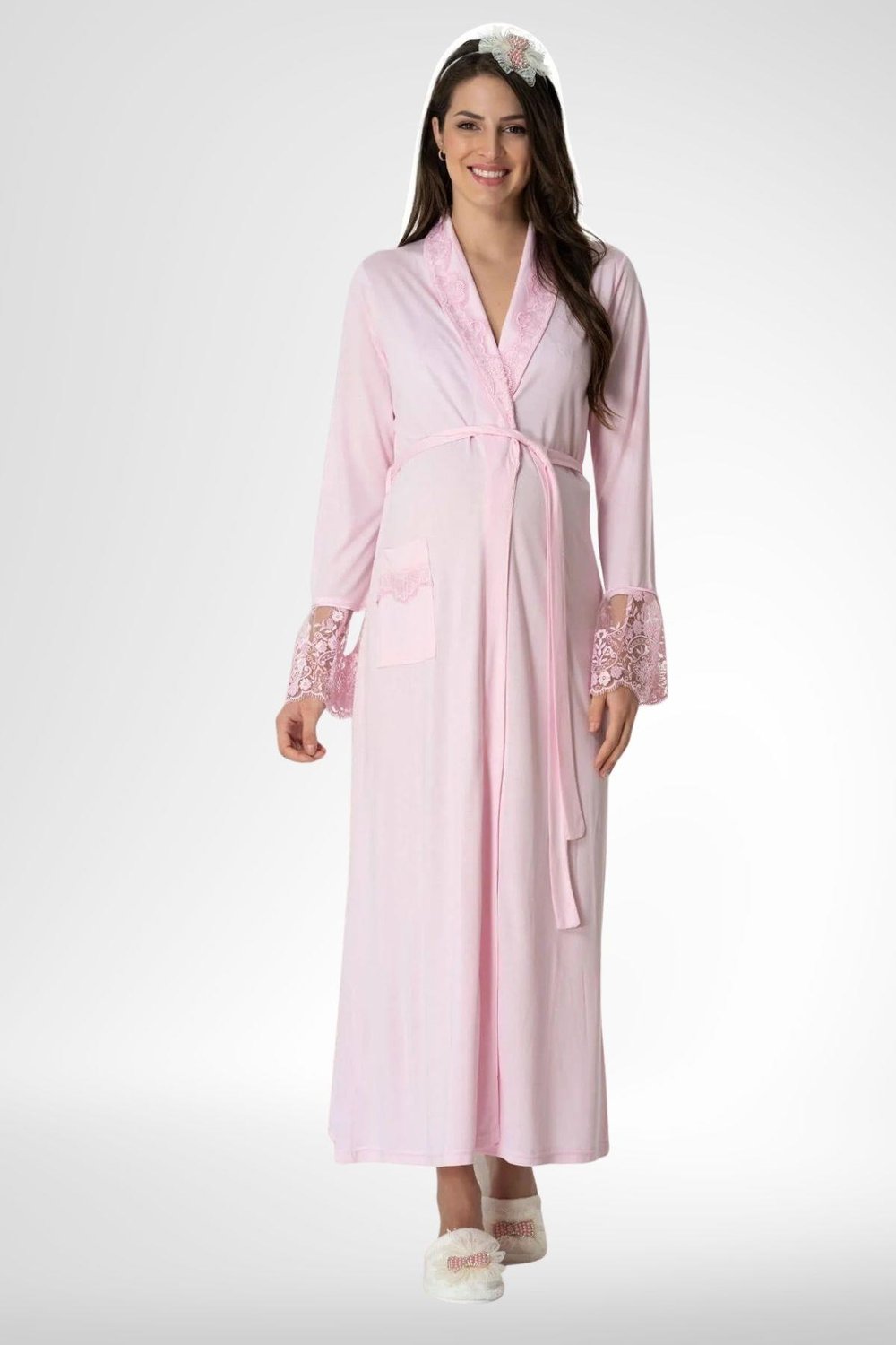 MECİT PİJAMAMecit 5413 Pembe Kadın Sabahlık