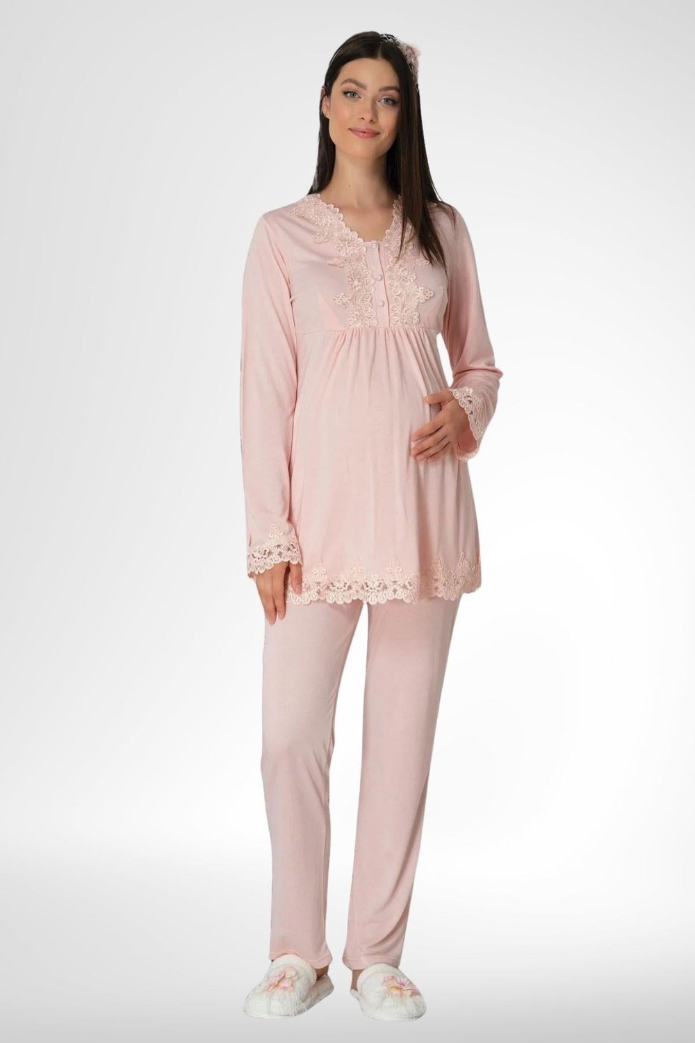 MECİT PİJAMAMecit Pudra 1501 Hamile Lohusa Pijama Takımı