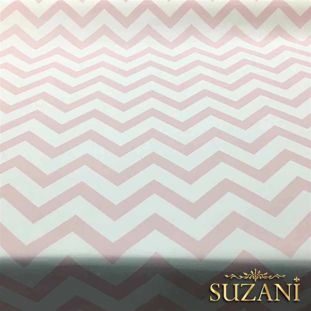  Pembe Zigzag Döşemelik Kumaş