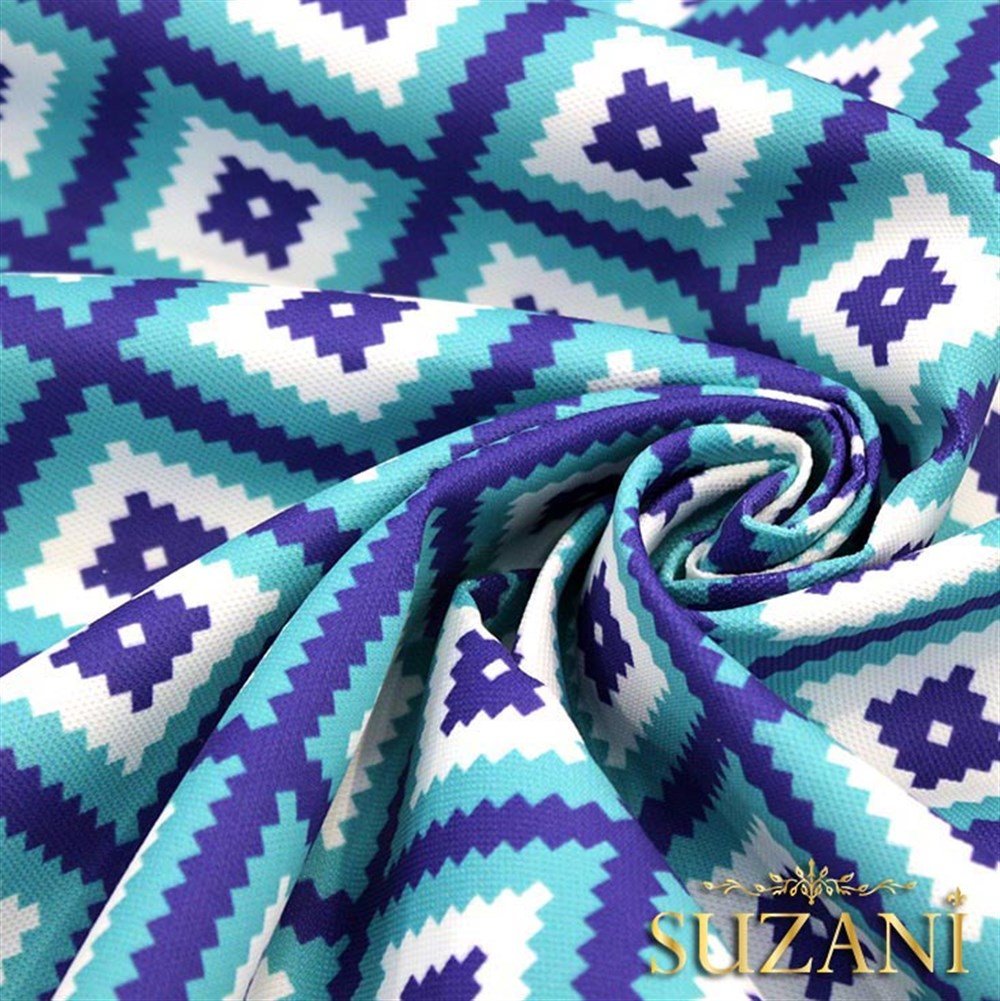 Cam Göbeği Baklava Desenli Kumaş