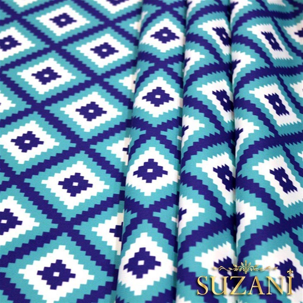 Cam Göbeği Baklava Desenli Kumaş