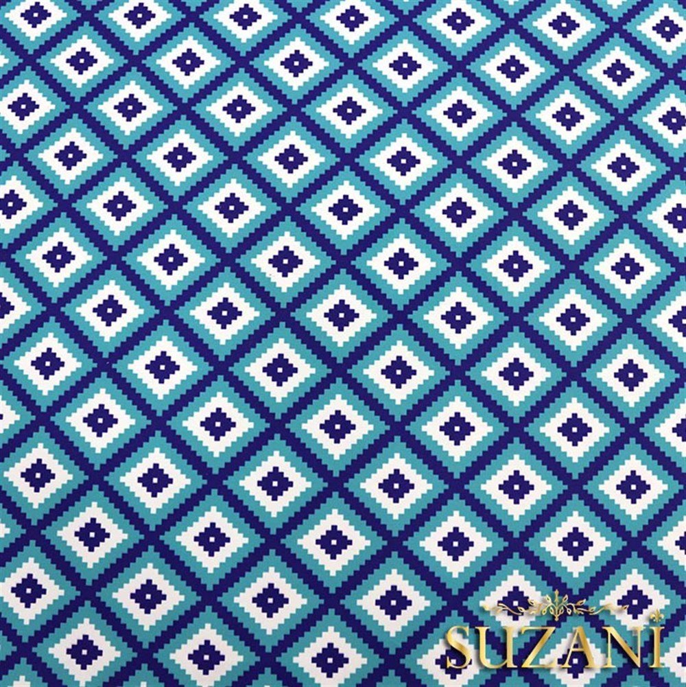 Cam Göbeği Baklava Desenli Kumaş