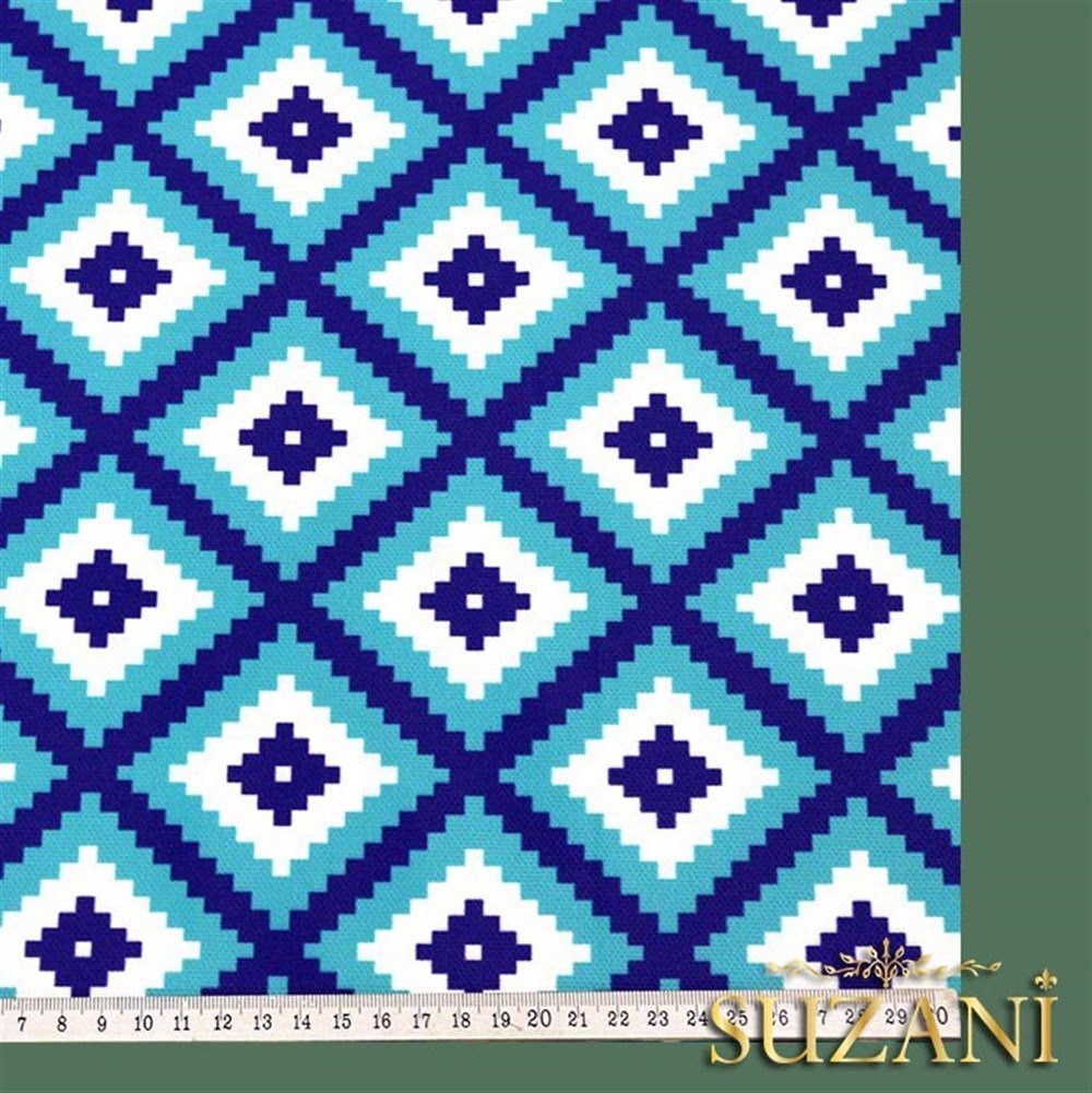 Cam Göbeği Baklava Desenli Kumaş