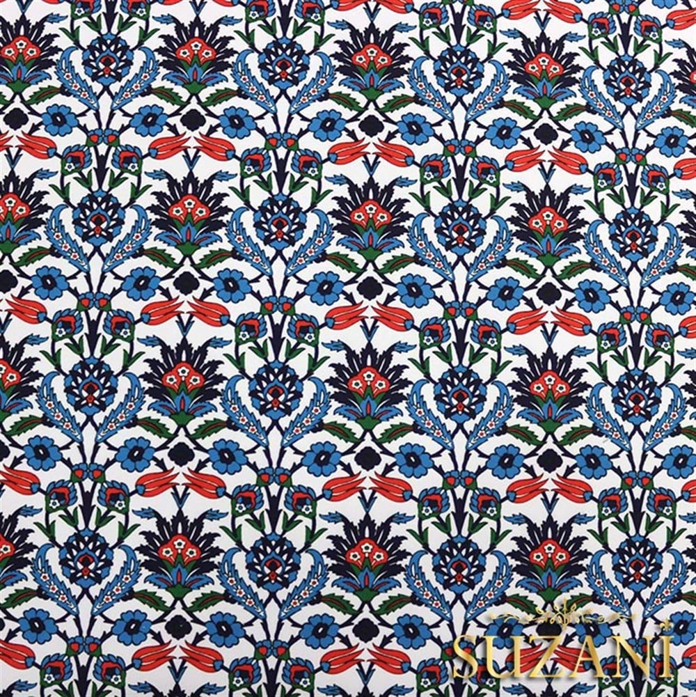 Çini - 01 Desenli Kumaş
