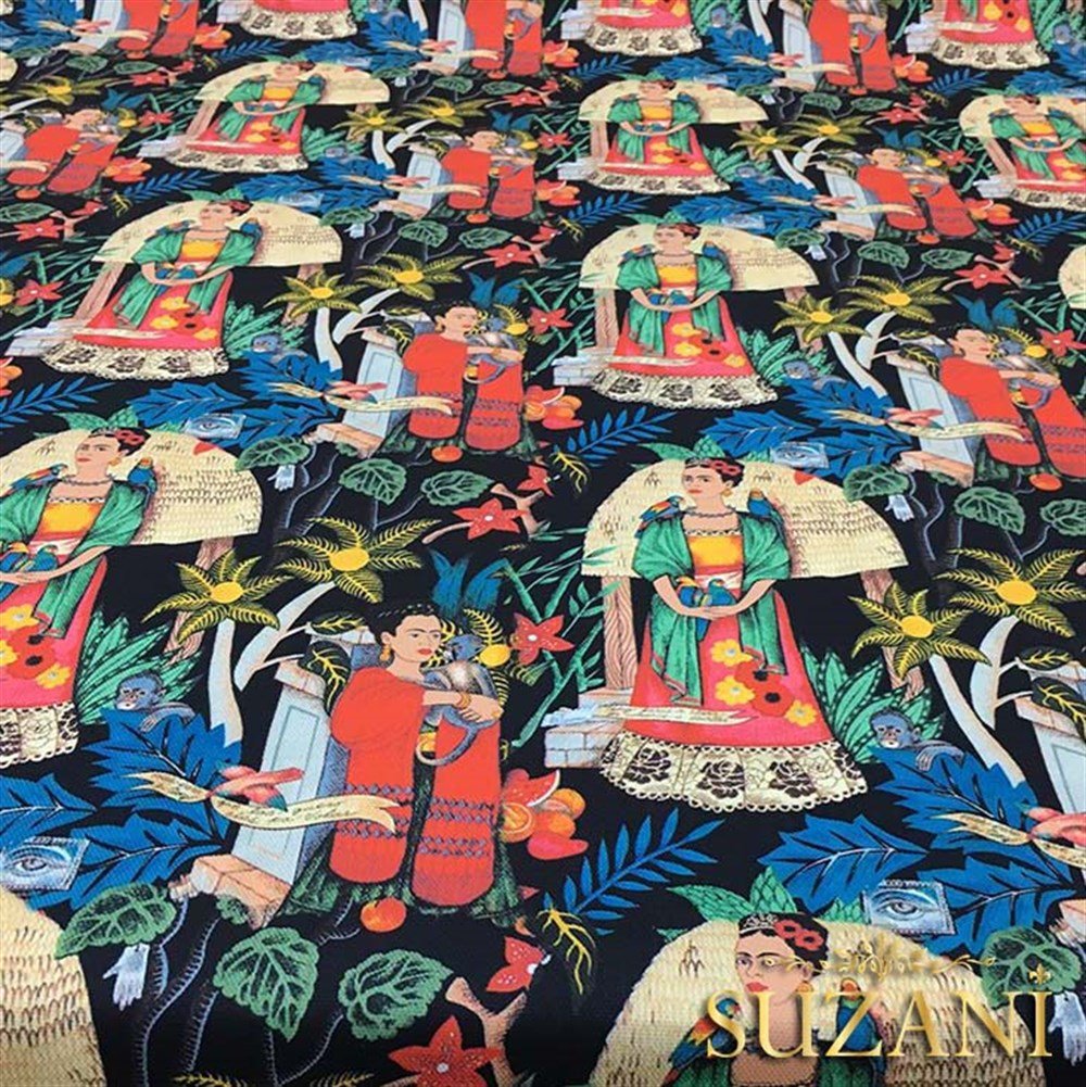 Frida-3 Desenli Kumaş