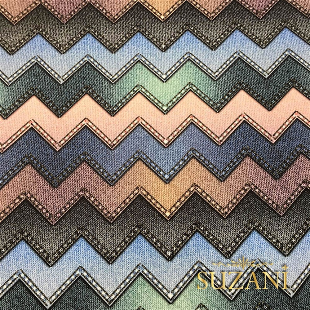 Kot Görünümlü Zigzag Kumaş
