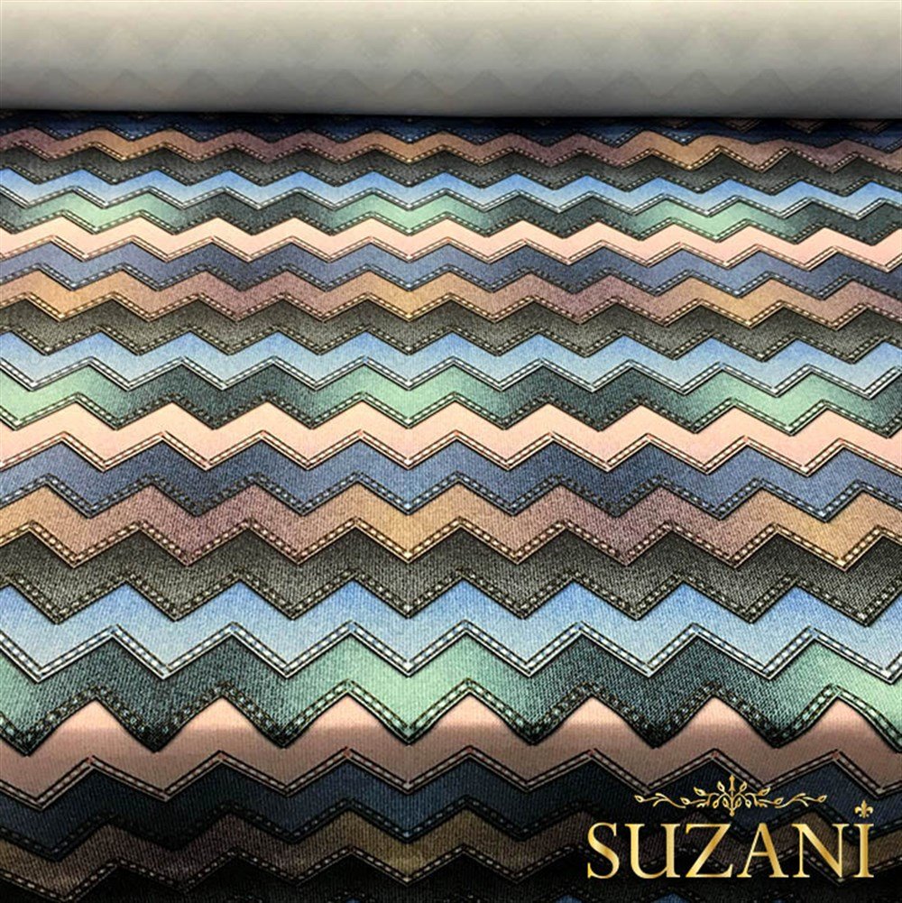 Kot Görünümlü Zigzag Kumaş