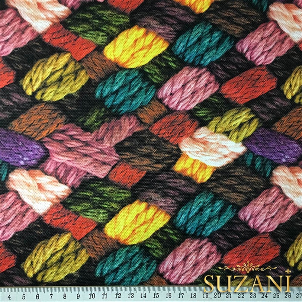 Örgü Yün Desenli Kumaş