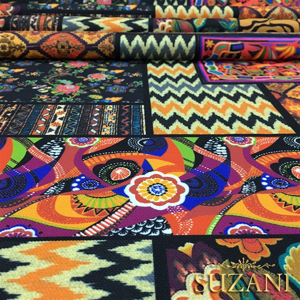 Patchwork Çift Rapor Desenli Kumaş