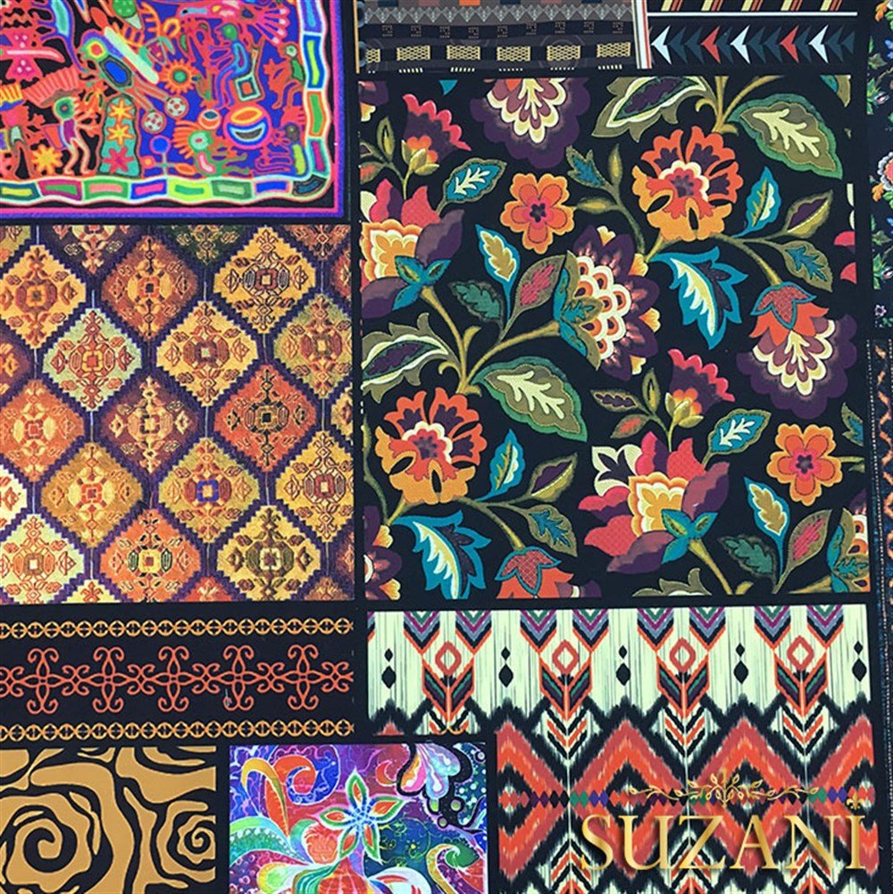 Patchwork Tek Rapor Desenli Kumaş