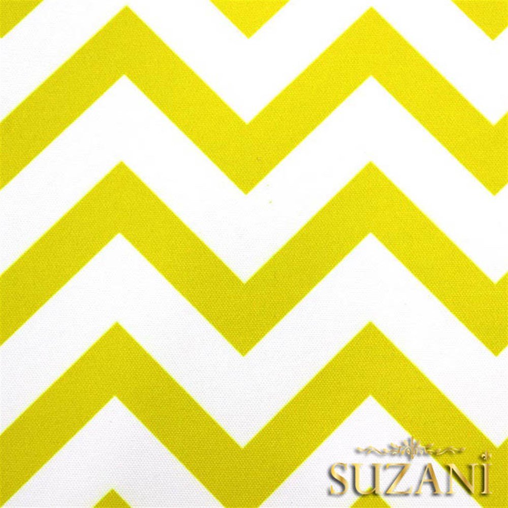 Sarı Zigzag Desenli Kumaş