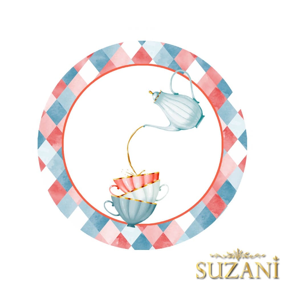 Alice Dama Desenli 3'lü Supla Kumaşı