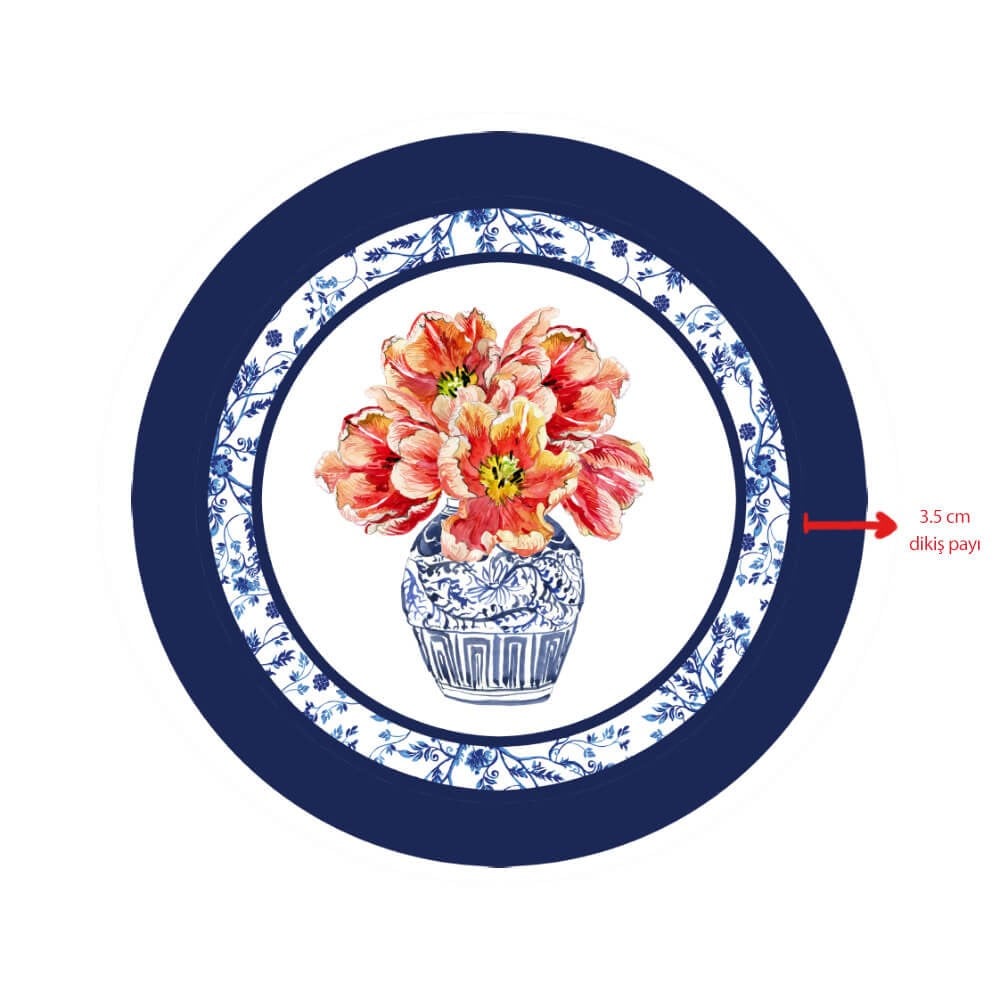 Blue Blanc Supla Pano Baskı